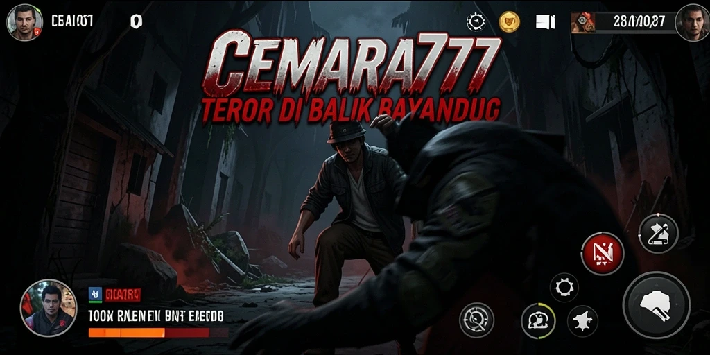 Gameplay menegangkan CEMARA777 di tengah kegelapan.