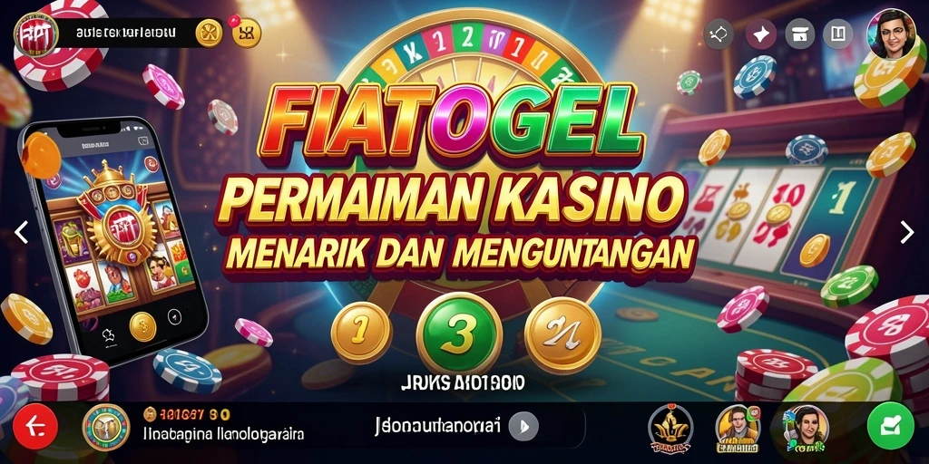 Tampilan menarik dari gameplay Kasino di FIATOGEL.