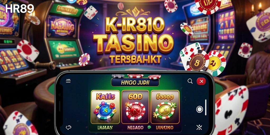 Screenshot gameplay HR89 menunjukkan grafis kasino yang menakjubkan.