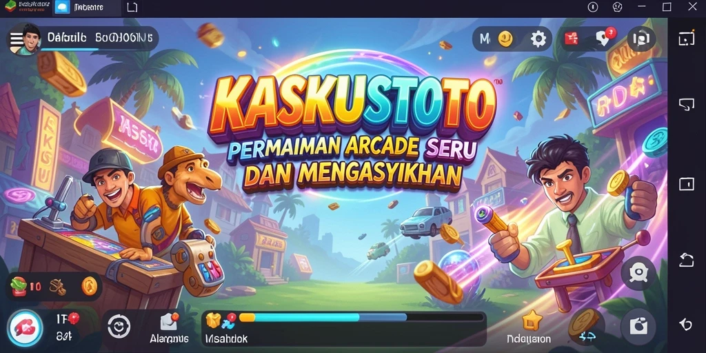 Screenshot gameplay KASKUSTOTO menampilkan aksi seru permainan Arcade.