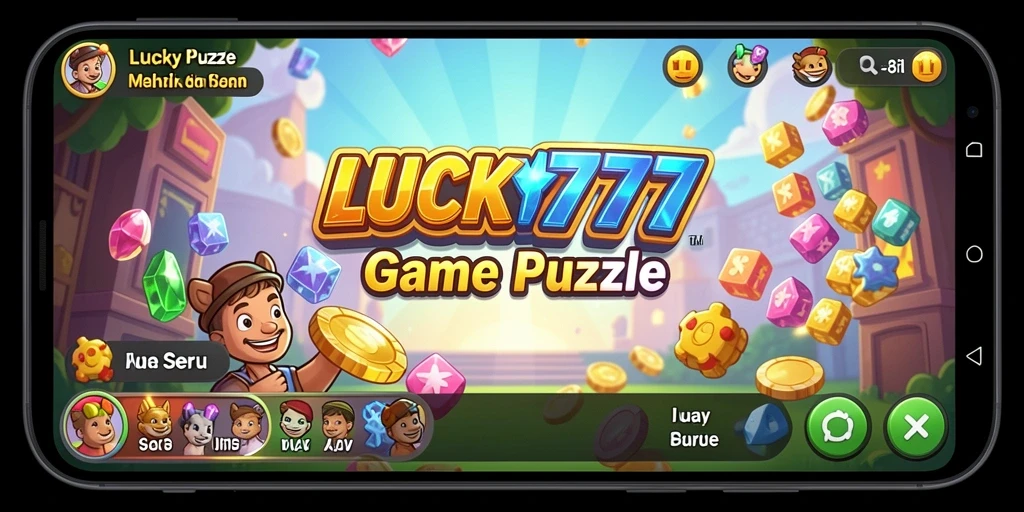 Tampilan gameplay seru dari LUCKY777 dengan tantangan puzzle.