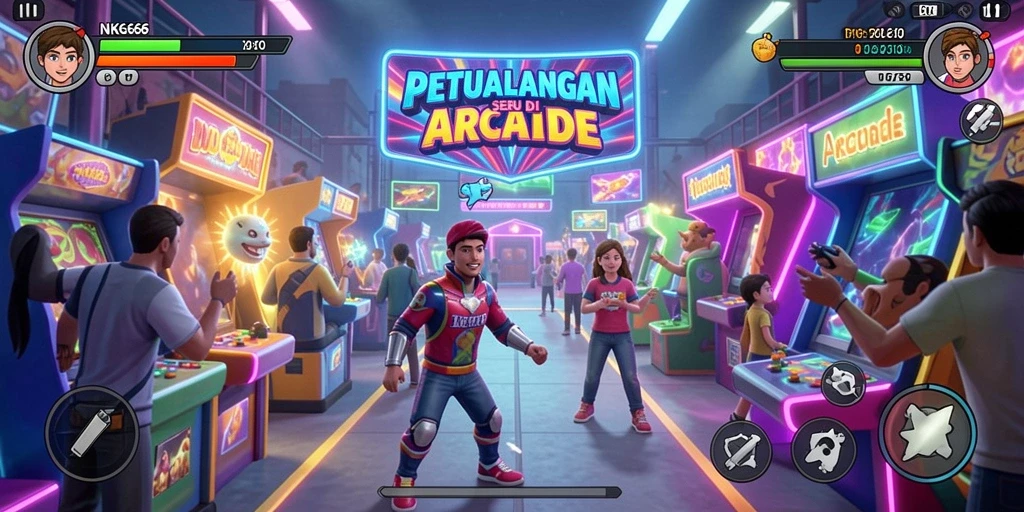 Tampilan gameplay seru di NK666 dengan berbagai level menarik.