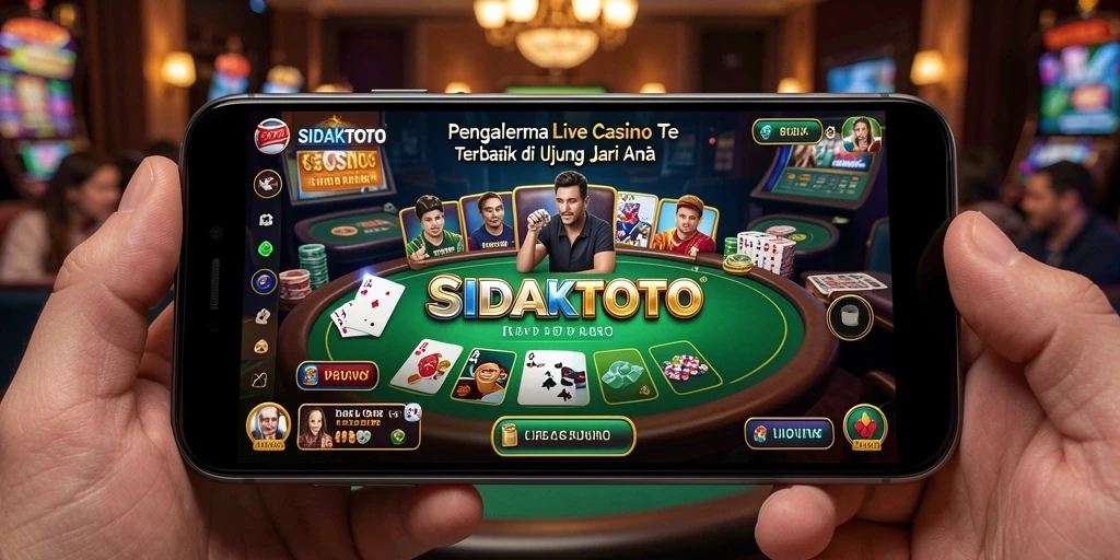 Screenshot gameplay <strong>SIDAKTOTO</strong> menampilkan aksi seru dalam permainan Live Casino.