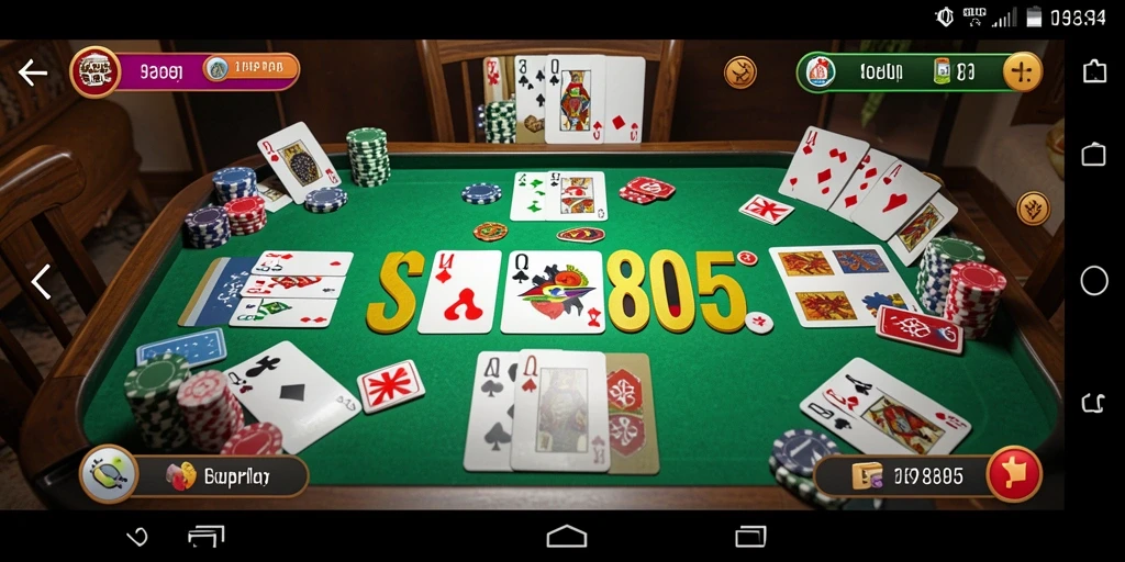 Tampilan gameplay SUPER805 dengan kartu Gaple yang menarik.